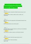   wound certification exam &sol; Questions & Expertly Verified Answers&comma; 2025 &sol; 2026&period;
