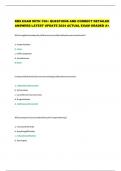 RBS EXAM WITH 150&plus; QUESTIONS AND CORRECT DETAILED ANSWERS LATEST UPDATE 2024 ACTUAL EXAM GRADED 