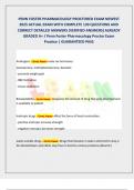 PENN FOSTER PHARMACOLOGY PROCTORED EXAM NEWEST  2025 ACTUAL EXAM WITH COMPLETE 130 QUESTIONS AND  CORRECT DETAILED ANSWERS &lpar;VERIFIED ANSWERS&rpar; ALREADY  GRADED A&plus; &sol; Penn Foster Pharmacology Proctor Exam  Practice &vert; GUARANTEED PASS 