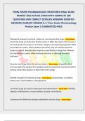 PENN FOSTER PHARMACOLOGY PROCTORED FINAL EXAM  NEWEST 2025 ACTUAL EXAM WITH COMPLETE 500  QUESTIONS AND CORRECT DETAILED ANSWERS &lpar;VERIFIED  ANSWERS&rpar; ALREADY GRADED A&plus; &sol; Penn Foster Pharmacology  Proctor Exam &vert; GUARANTEED PASS 