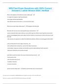 approved WSI Questions with 100&percnt; Correct Answers best graded