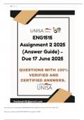 ENG1515 Assignment 2 2025 questions with correct answers  Due 17 June 2025