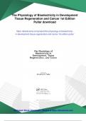 The Physiology of Bioelectricity in Development Tissue Regeneration and Cancer 1st Edition Pullar - Digital Download