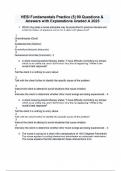 HESI Fundamentals Practice &lpar;5&rpar; 90 Questions & Answers with Explanations Graded A 2025