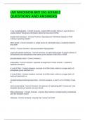 UW MADISON BIO 151 EXAM 2 QUESTIONS AND ANSWERS 