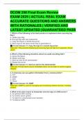 DCOM 258 Final Exam Review   EXAM 2025 &vert; ACTUAL REAL EXAM  ACCURATE QUESTIONS AND ANSWERS  WITH RATIONALES &vert; VERIFIED AND LATEST UPDATED &vert;GUARANTEED PASS 