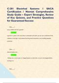 C-201 Electrical Systems 1 SACA Certification &sol; Newest Comprehensive Study Guide &ndash; Expert Strategies&comma; Review of Key Quizzes&comma; and Practice Questions for Guaranteed Success   