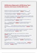 GCSS-Army Watercraft in GCSS-Army Test 1  Questions And Answers Verified 100&percnt; Correct