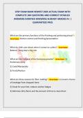 CFSP EXAM BANK NEWEST 2025 ACTUAL EXAM WITH  COMPLETE 300 QUESTIONS AND CORRECT DETAILED  ANSWERS &lpar;VERIFIED ANSWERS&rpar; ALREADY GRADED A&plus; &vert;  GUARANTEED PASS