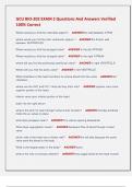 GCU BIO-202 EXAM 2 Questions And Answers Verified  100&percnt; Correct 