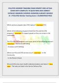 PCA&sol;CFSS WORKER TRAINING EXAM NEWEST 2025 ACTUAL  EXAM WITH COMPLETE 70 QUESTIONS AND CORRECT  DETAILED ANSWERS &lpar;VERIFIED ANSWERS&rpar; ALREADY GRADED  A&plus; &sol; PCA&sol;CFSS Worker Training Exam &vert; GUARANTEED PASS 