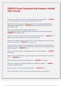 GEB3213 Exam Questions And Answers Verified  100&percnt; Correct 