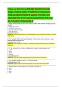 Drivers Ed Final EXAM QUESTIONS   ACCURATE AND VERIFIED ACTUAL  EXAM QUESTIONS WITH DETAILED  ANSWERS FOR GUARANTEED PASS &vert; ALREADY GRADED A 