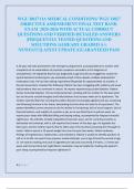 WGU D027 OA MEDICAL CONDITIONS&sol; WGU D027  OBJECTIVE ASSESSEMENT FINAL TEST BANK  EXAM  2025-2026 WITH ACTUAL CORRECT  QUESTIONS AND VERIFIED DETAILED ANSWERS  &vert;FREQUENTLY TESTED QUESTIONS AND  SOLUTIONS &vert;ALREADY GRADED A&plus;&vert;  NEWEST&excl;&excl;&vert;LATEST UPDATE &vert;GUARANT