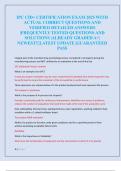 IPC CID&plus; CERTIFICATION EXAM 2025 WITH  ACTUAL CORRECT QUESTIONS AND  VERIFIED DETAILED ANSWERS  &vert;FREQUENTLY TESTED QUESTIONS AND  SOLUTIONS &vert;ALREADY GRADED A&plus;&vert;  NEWEST&excl;&excl;&vert;LATEST UPDATE &vert;GUARANTEED  PASS