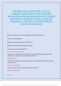 OM 300 EXAM 2 2025 WITH ACTUAL  CORRECT QUESTIONS AND VERIFIED  DETAILED ANSWERS &vert;FREQUENTLY TESTED  QUESTIONS AND SOLUTIONS &vert;ALREADY  GRADED A&plus;&vert; NEWEST&excl;&excl;&vert;LATEST UPDATE  &vert;GUARANTEED PASS 