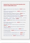Georgia Class F drivers license Exam Questions And  Answers Verified 100&percnt; Correct