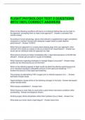 FLIGHT PHYSIOLOGY TEST 2 QUESTIONS WITH 100&percnt; CORRECT ANSWERS 