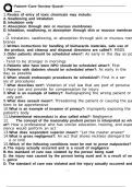 Patient Care Review Questions