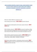 WKU NURSING MENTAL HEALTH FINAL EXAM NEWEST 2025 ACTUAL EXAM COMPLETE QUESTIONS AND CORRECT DETAILED ANSWERS &lpar;VERIFIED ANSWERS&rpar; &vert;ALREADY GRADED A&plus;