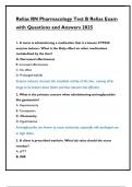 Relias RN Pharmacology Test B Relias Exam  with Questions and Answers 2025