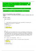 Test Bank for Understanding Pharmacology Essentials for Medication Safety&comma; 3rd Edition by M&period; Linda Workman & LaCharity&comma; All Chapters Covered Latest Updated Newest Edition&period;