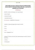 APCO EMD &lpar;Emergency Medical Dispatch&rpar; CERTIFICATION EXAM COMPLETE 500 QUESTIONS AND WELL ELABORATED ANSWERS JUST RELEASED