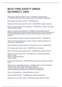 BCOT FIRE SAFETY &lpar;WEEK 5&rpar;CORRECT 100&percnt;