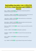 Bodybuilding Specialist&colon; Unit 1 UPDATED  ACTUAL  Exam Questions and CORRECT  Answers 