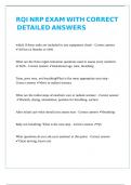 RQI NRP EXAM WITH CORRECT DETAILED ANSWERS 