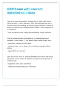 NRP Exam with correct detailed solutions
