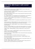 LSU SOCL 3601 Exam 1 with correct answers&period;