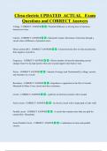 Cfesa electric UPDATED  ACTUAL   Exam  Questions and CORRECT Answers 