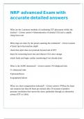 NRP &ndash; advanced Exam with accurate detailed answers