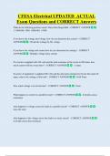 CFESA Electrical UPDATED  ACTUAL    Exam Questions and CORRECT Answers