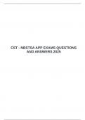  CST - NBSTSA APP EXAMS QUESTIONS AND ANSWERS 2025 &emsp;
