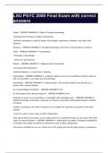 LSU PSYC 2000 Final Exam with correct answers