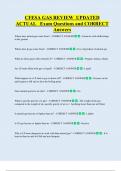 CFESA GAS REVIEW  UPDATED   ACTUAL   Exam Questions and CORRECT  Answers 