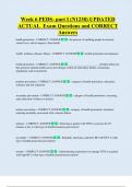 Week 6 PEDS- part I &lpar;N1230&rpar; UPDATED  ACTUAL  Exam Questions and CORRECT  Answers 