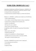 NURS 5220&colon; MODULES 1 & 2 QUESTIONS AND ANSWERS 2025