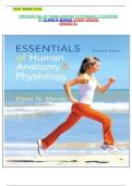  TEST BANK FOR&colon;  FOR ESSENTIALS OF HUMAN ANATOMY & PHYSIOLOGY 11TH EDITION BY ELAINE N&period; MARIEB LATEST UPDATE  GRADED A&plus;
