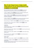 Bio 111 lab Tamu Exam 1 Study Guide  UPDATED ACTUAL QUESTIONS AND  CORRECT ANSWERS