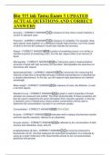 Bio 111 lab Tamu Exam 1 UPDATED  ACTUAL QUESTIONS AND CORRECT  ANSWERS 
