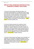 MSN 621 FINAL EXAM 2025 UPDATED ACTUAL  EXAM WITH CORRECT SOLUTIONS&period; 