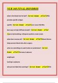 NUR 160 FINAL-HONDROS Ultimate Exam Prep Guide&colon; Ace Your Test with Premium Q&A
