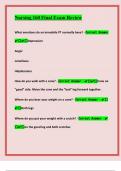 Nursing 160 Final Exam Review Test With Verified Correct Solutions &vert; 2025
