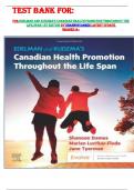 TEST BANK FOR&colon;  for edelman and kudzma's canadian health promotion throughout the life span 1st edition by shannon dames latest update  graded a&plus;