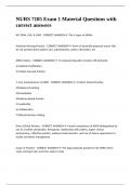 NURS 7105 Exam 1 Material Questions with correct answers&period;