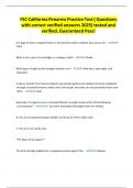 FSC California Firearms Practice Test &lpar; Questions with correct verified answers 2025&rpar; tested and verified&comma; Guaranteed Pass&excl; 