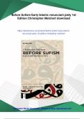 Before Sufism Early Islamic renunciant piety 1st Edition Christopher Melchert - Instant Download